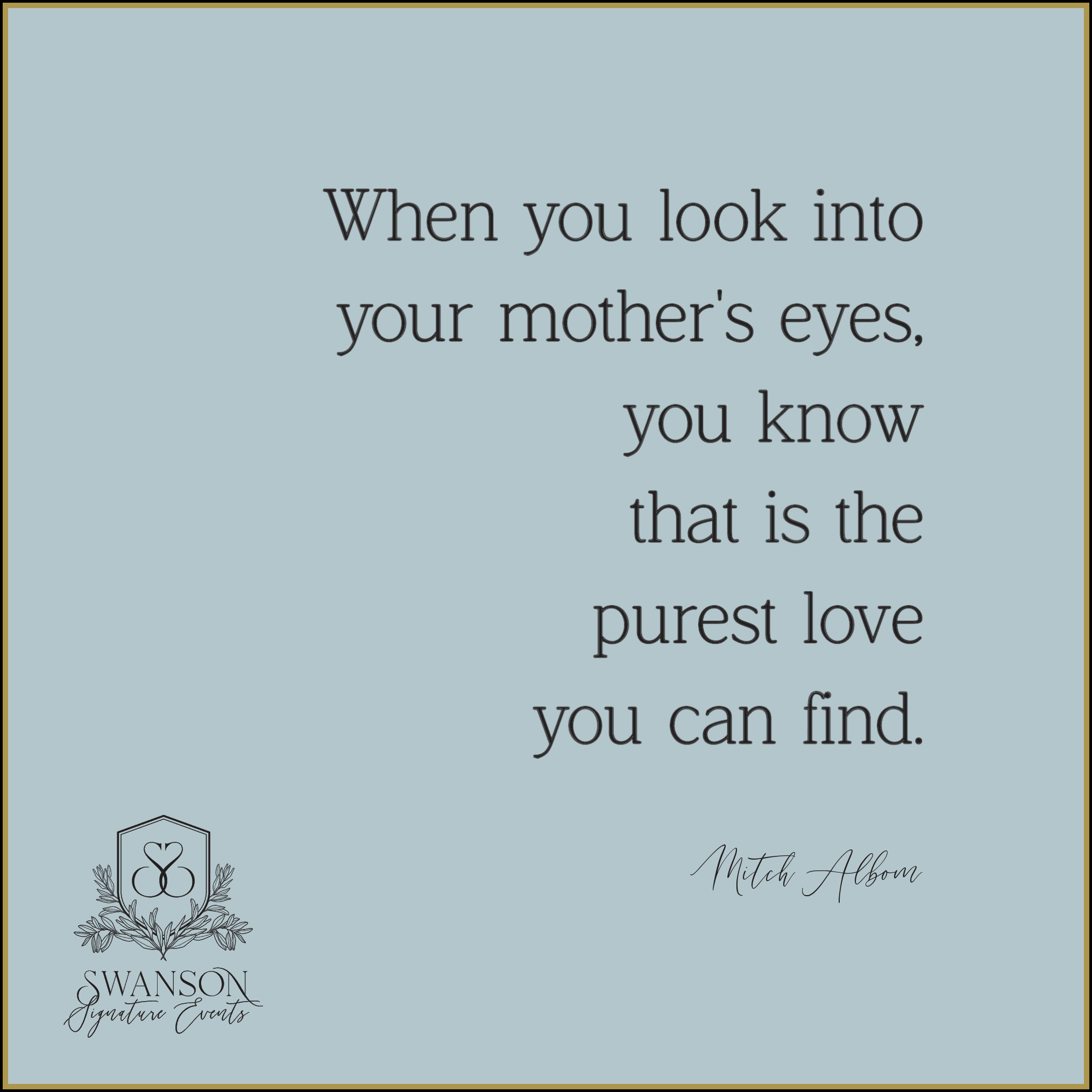 A quote about mom by Mitch Albom
